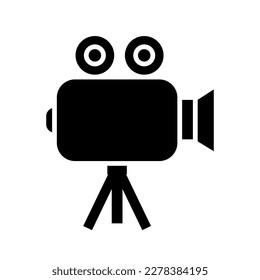 Icono de vector de cine ilustración de estilo plano de moda en fondo blanco 