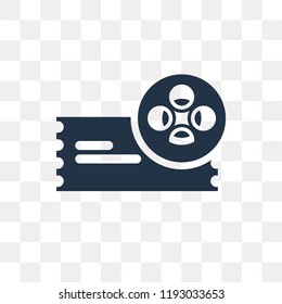 Cinema vector icon isolated on transparent background, Cinema transparency concept can be used web and mobile