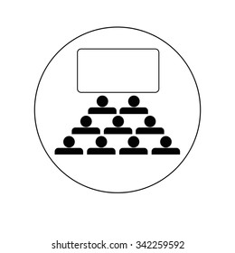 cinema vector icon  isolated on a white background