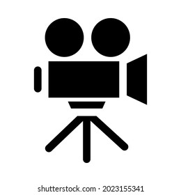 Cinema vector icon. movie illustration symbol. film sign or logo.
