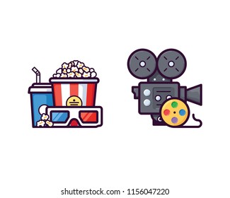 Cinema vector icons