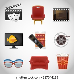 cinema vector icons