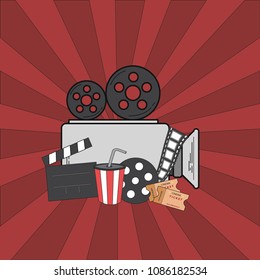 Cinema vector illustration