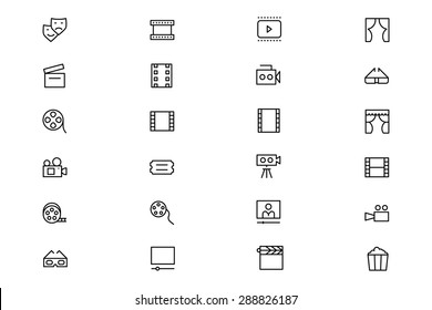 Cinema Vector Line Icons 4