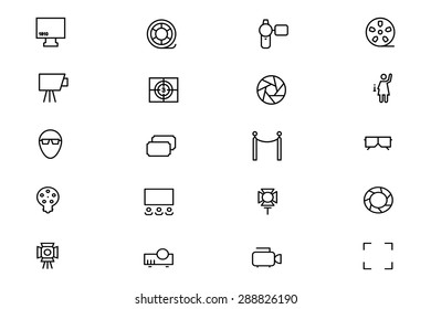 Cinema Vector Line Icons 6