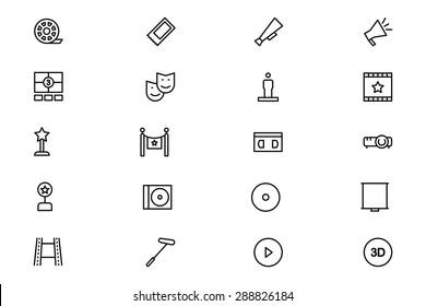 Cinema Vector Line Icons 7