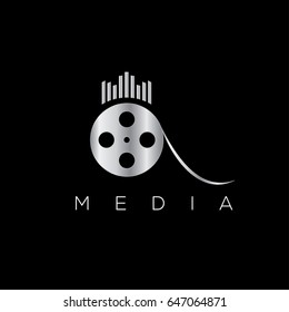 Cinema vector logo design template