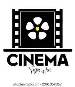 Kinovektorgrafik, geeignet für Logos für Film und Kino