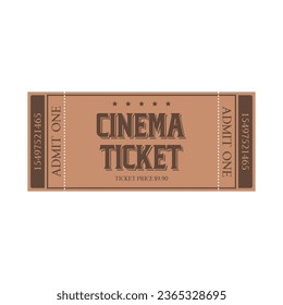 Cinema vector tickets isolated on white background.  Realistic front view illustration. Vector art