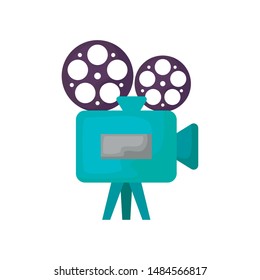 cinema video camera isolated icon