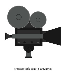 Cinema and video cameras isolated Camera movie making film creating isolated symbol digital equipment