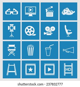 Cinema and video icons