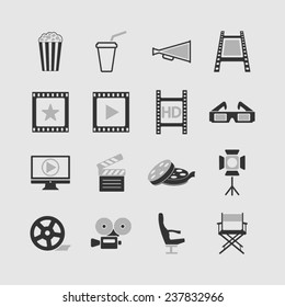 Cinema and video icons