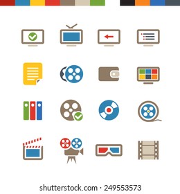 Cinema web icons collection