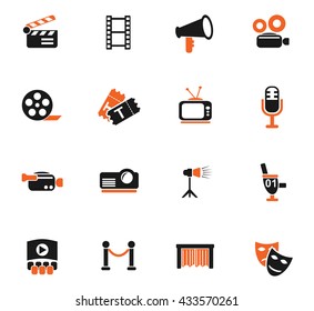 cinema web icons for user interface design