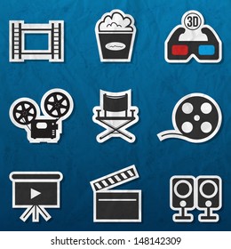 Cinema web silhouettes collection
