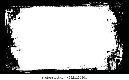 Cinematic dark frame border for dramatic movie poster. 