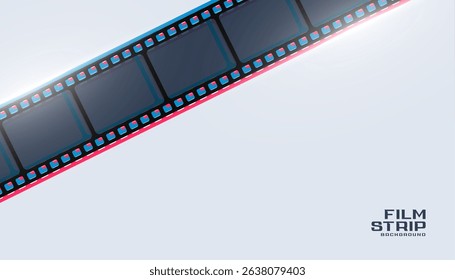 cinematic film strip isolated on white background design vector 