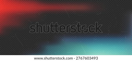 Cinematic light leak with emergency flare effects.Artistic background featuring heavy vintage film dust and scratch texture for noir photo editing and urban night atmosphere.Vector illustration