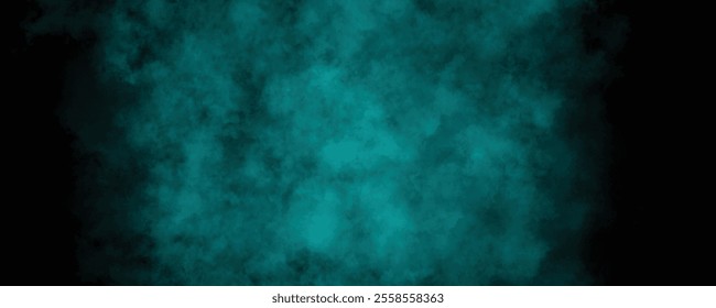 Cinematic and Moody Vapor Effects in Abstract Teal Hues Creating a Mystical Foggy Atmosphere for Creative Projects
