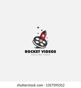 Cinematic Rocket Movie stars Logo