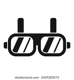 Cinematic VR Brillen Symbol einfacher Vektor. In: Cyber Game Future. Glasinnovation