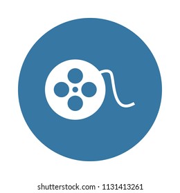 cinematographic tape . Element of web icon in Badge style  on white background