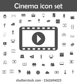Cinematographic tape icon. Cinema icons universal set for web and mobile