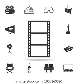 cinematographic tape icon. Set of cinema  element icons. Premium quality graphic design. Signs and symbols collection icon for websites, web design, mobile app on white background