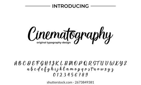 Cinematography - Elegant Script Font for Smooth Handwritten Design and Creative Typography