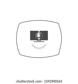 cinematography icon logo design template