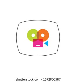 cinematography icon logo design template