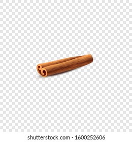 Cinnamon branch on an isolated background.