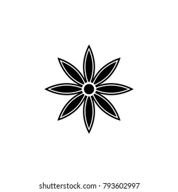 cinnamon flower icon. Elements of Indian Culture icon. Premium quality graphic design. Signs, outline symbols collection icon for websites, web design, mobile app, info graphic on white background