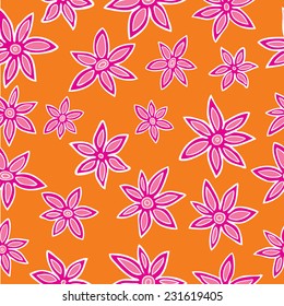 cinnamon flower seamless pattern