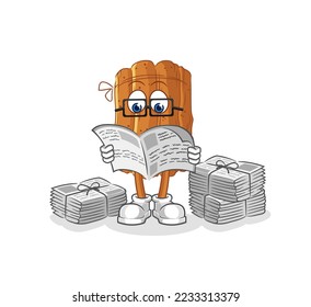 the cinnamon homeless character. cartoon mascot vector