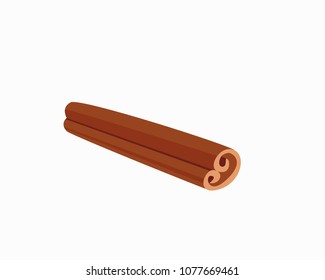 Cinnamon icon. Illustration of the spice.