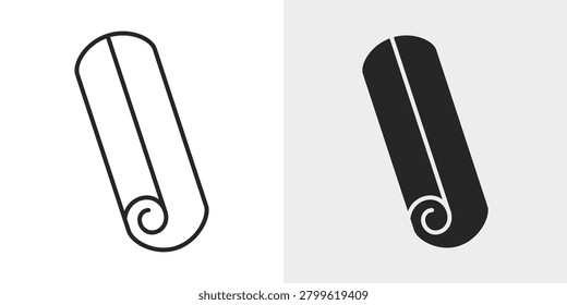Cinnamon Icon represents aromatic spices, baking ingredients, and food flavoring.