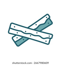 Plantilla de diseño de Vector de icono de canela simple y limpia