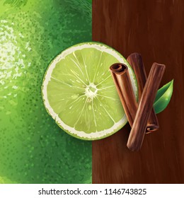 Cinnamon and lime