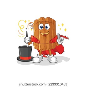 the cinnamon magician illustration. character vector