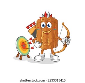 the cinnamon native american tribe. cartoon mascot vector