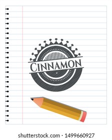 Cinnamon penciled. Vector Illustration. Detailed.