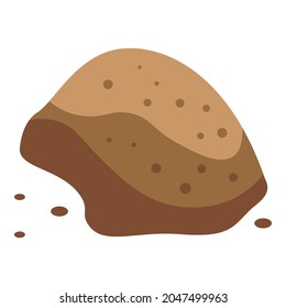 Icono de pólvora de canela. Isométrico del icono del vector del polvo de canela para el diseño web aislado en fondo blanco