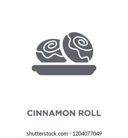 Cinnamon roll icon. Cinnamon roll design concept from Restaurant collection. Simple element vector illustration on white background.