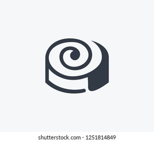 Cinnamon roll icon isolated on clean background. Cinnamon roll icon concept drawing icon in modern style. Vector illustration for your web mobile logo app UI design.