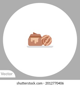 Cinnamon roll icon sign vector,Symbol, logo illustration for web and mobile