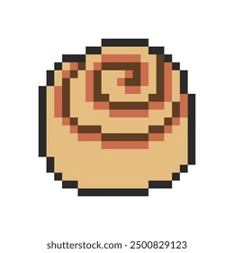 Zimt Rollen Pixel Kunst für Ihre Bedürfnisse 