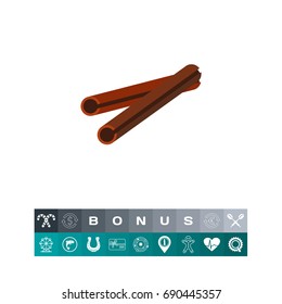 Cinnamon stick icon