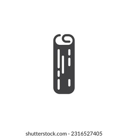 Cinnamon stick vector icon. filled flat sign for mobile concept and web design. Cinnamon glyph icon. Symbol, logo illustration. Vector graphics